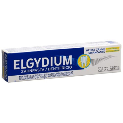 Elgydium White Teeth משחת שיניים Cool Lemon tube 75 מ"ל