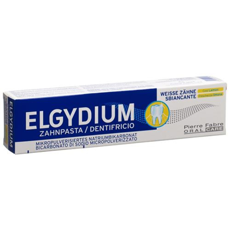 Elgydium White Teeth dantų pasta Cool Lemon Tb 75 ml