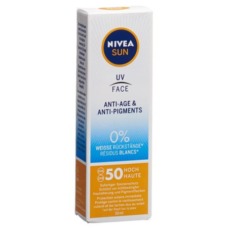Nivea Sun UV krema za lice protiv starenja i pigmenta SPF 50 50 ml