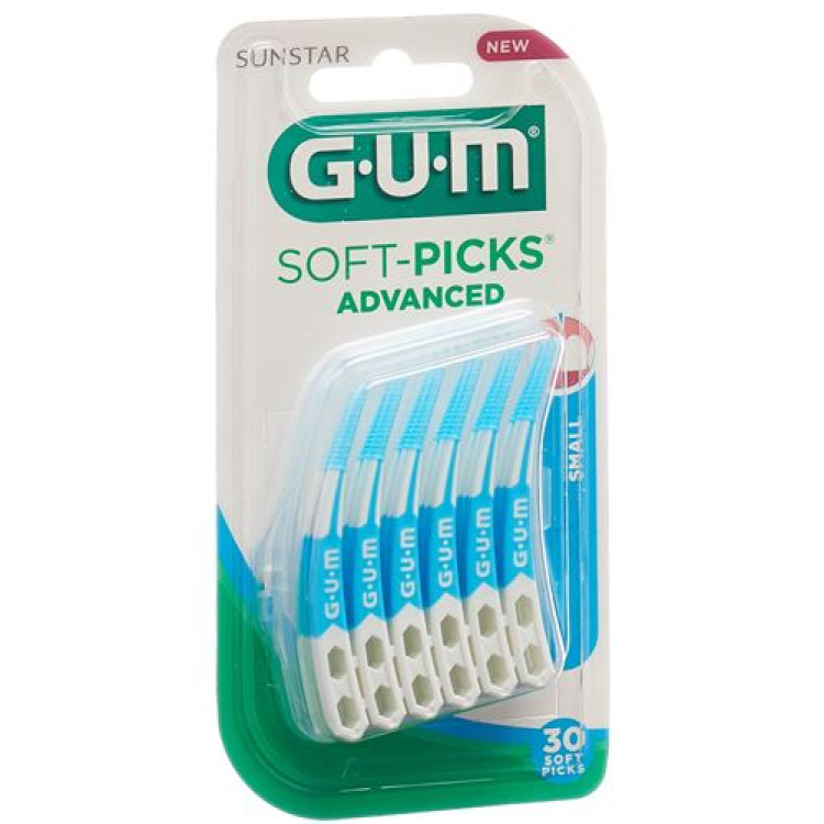 Setole GUM SUNSTAR Softpicks Advanced Small 30 pz