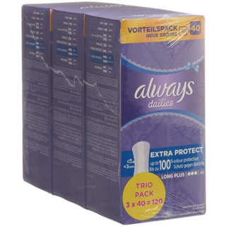 Always panty liner Extra Protect Long Plus Trio value pack 3 x