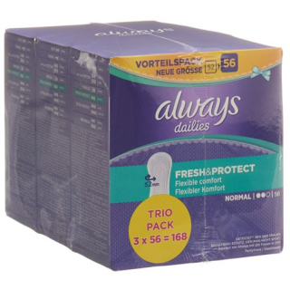 always panty liner Fresh&Protect Normal Trio value pack 3