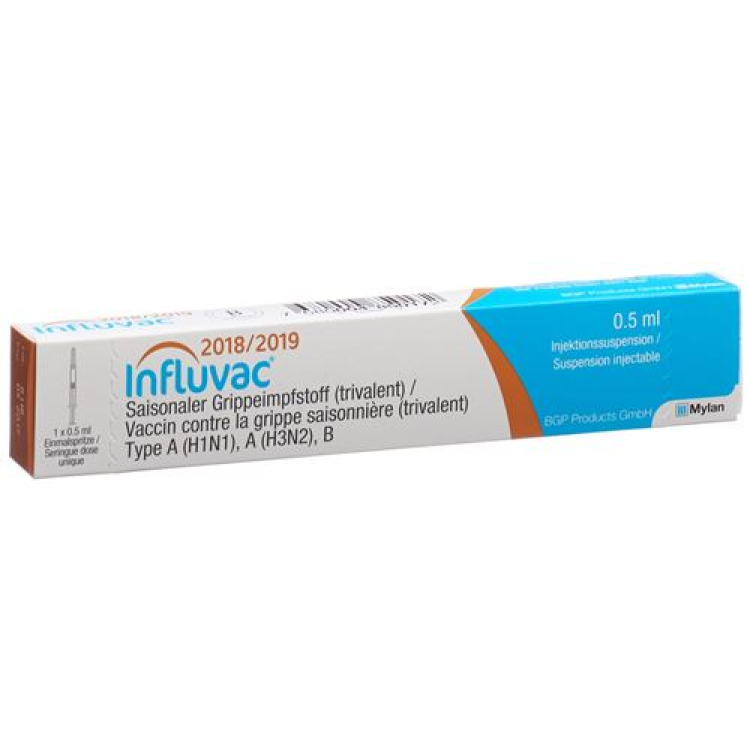 Influvac 2018/2019 Inj Susp Fertspr 0.5 ml