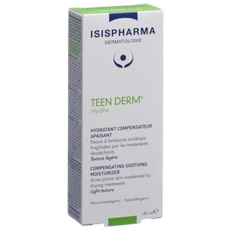 ISIS PHARMACEUTICALS TEEN DERM HYDRA Tb 40 毫升