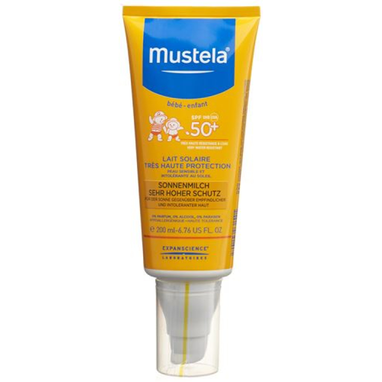 Mustela Sunscreen milk SPF 50+ 200 ml