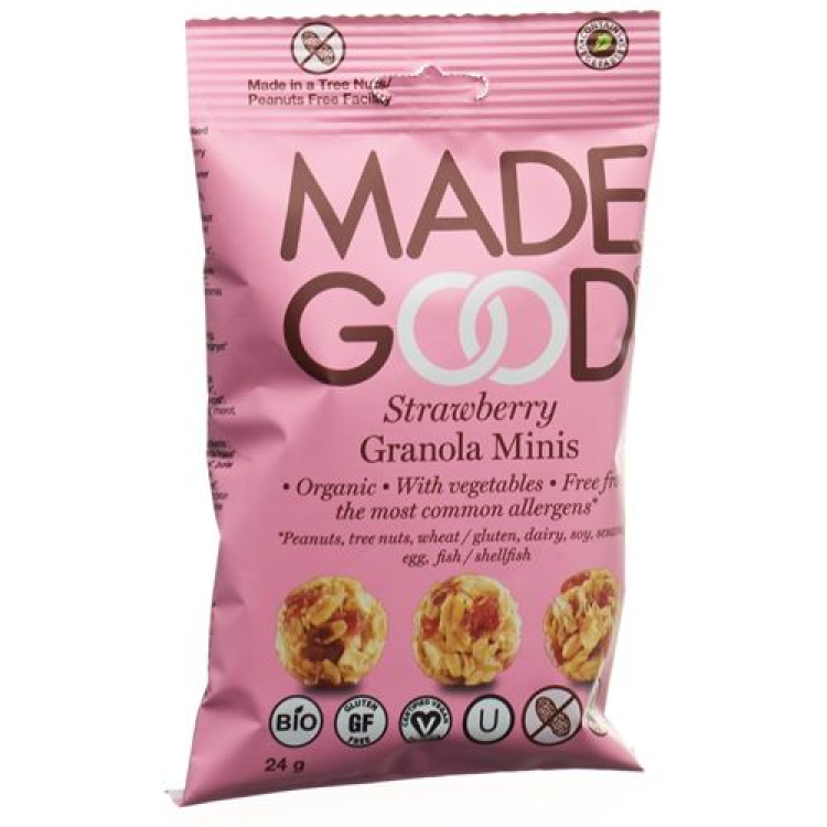 MADE GOOD Granola Minis Strawberry Btl 24 g