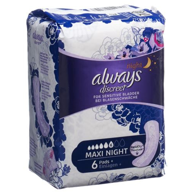 always Discreet Incontinence Maxi Night 6 pieces buy online