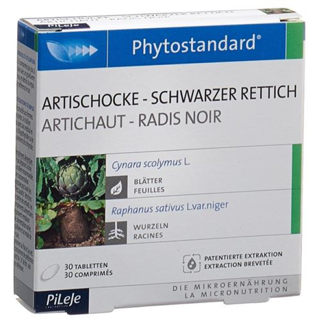 Phytostandard artičoka - Črna redkev tablete 30 kom
