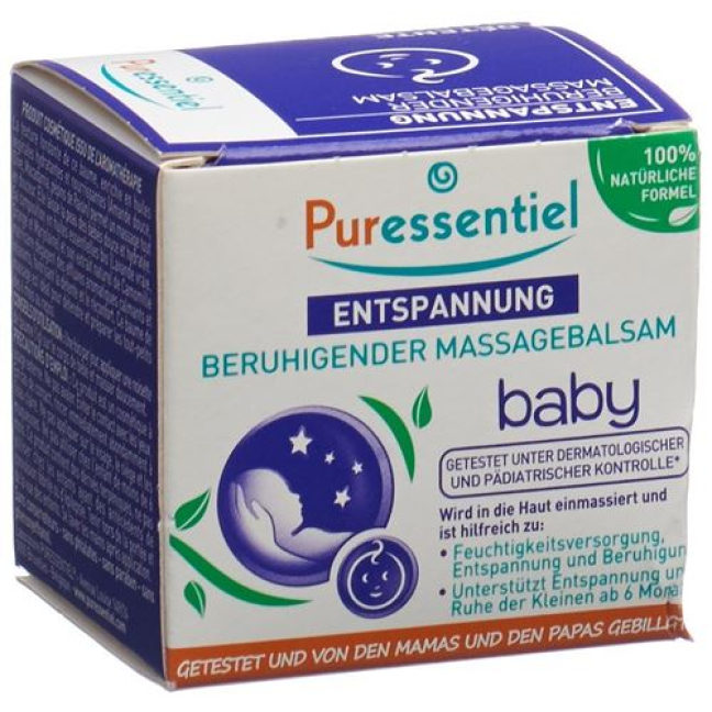 Puressentiel Upokojujúci masážny balzam pre bábätká s 3 esenciálnymi olejmi Ds 30 ml