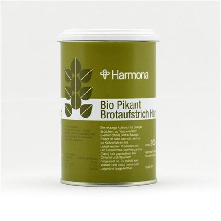 Harmona pomazánka Pikantní bio can 200 g