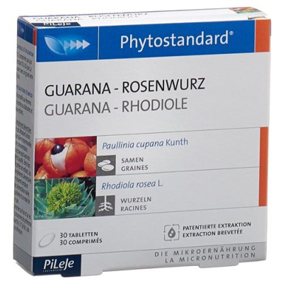 Phytostandard guarana - rhodiola tabletės 30 vnt