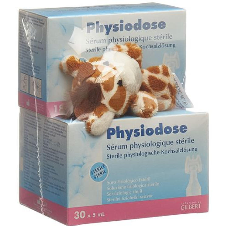 Physio box physiological serum DUO pack 30x5ml + 18x5ml + Gift