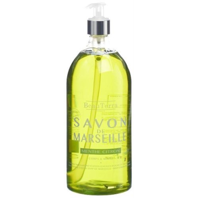 BeauTerra flytende såpe Marseille mynte-sitron 1000 ml