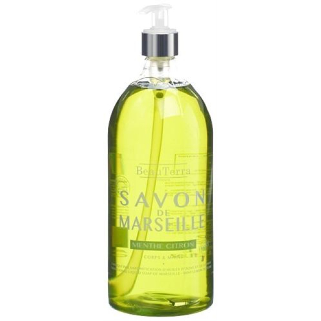 BeauTerra сапун Марсилия мента-лимон 1000 мл