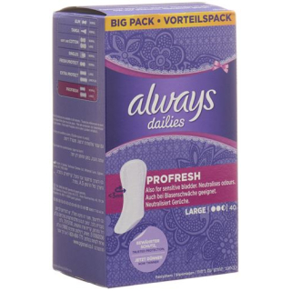 always panty liner ProFresh Large Value pack 40 pcs