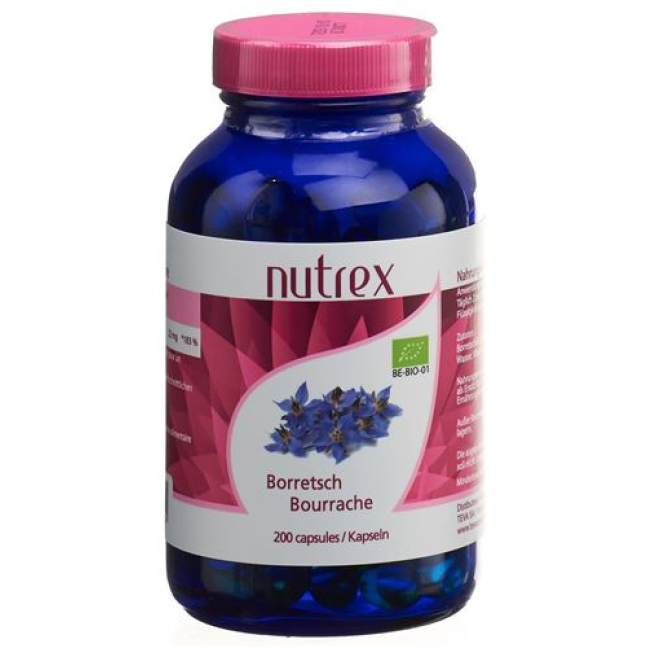 NUTREX borage oil Kaps 500 mg Bio Ds 200 pcs