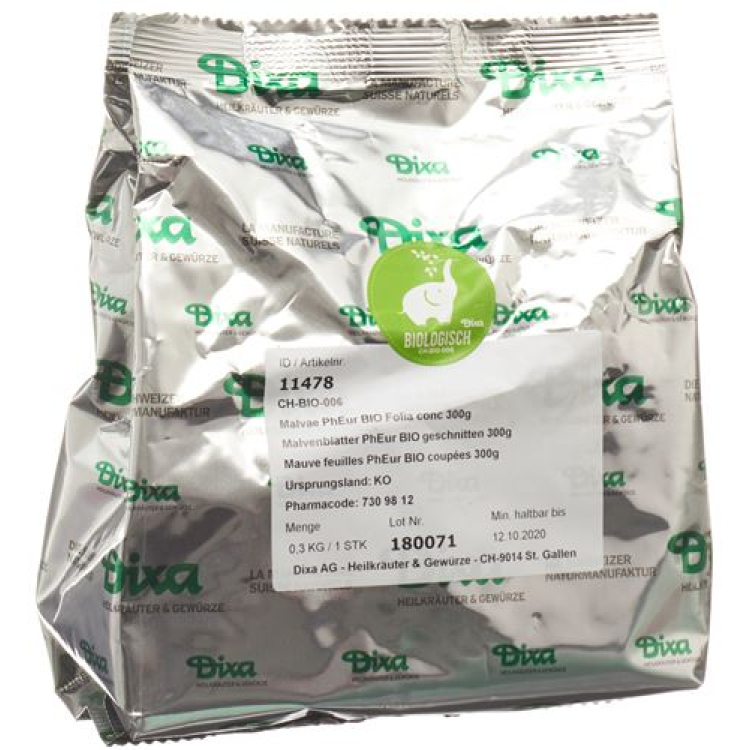 Dixa Mallow leaves PhEur BIO geschnittten 300 g