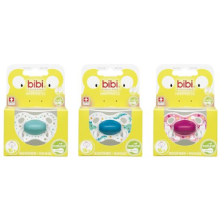 Bibi Nuggi Happiness Natural silicone 16+ ring Favorites assorted SV-A