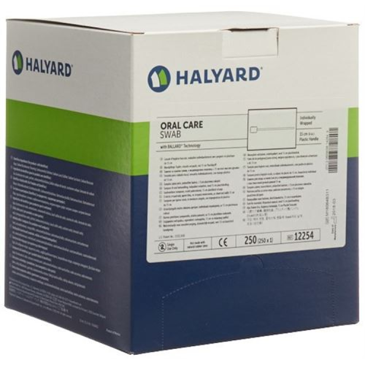 HALYARD ORAL CARE SWAB 250 x