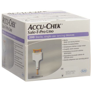 Συσκευή τρυπήματος μιας χρήσης Accu-Chek Safe-T Pro Uno 200 τμχ