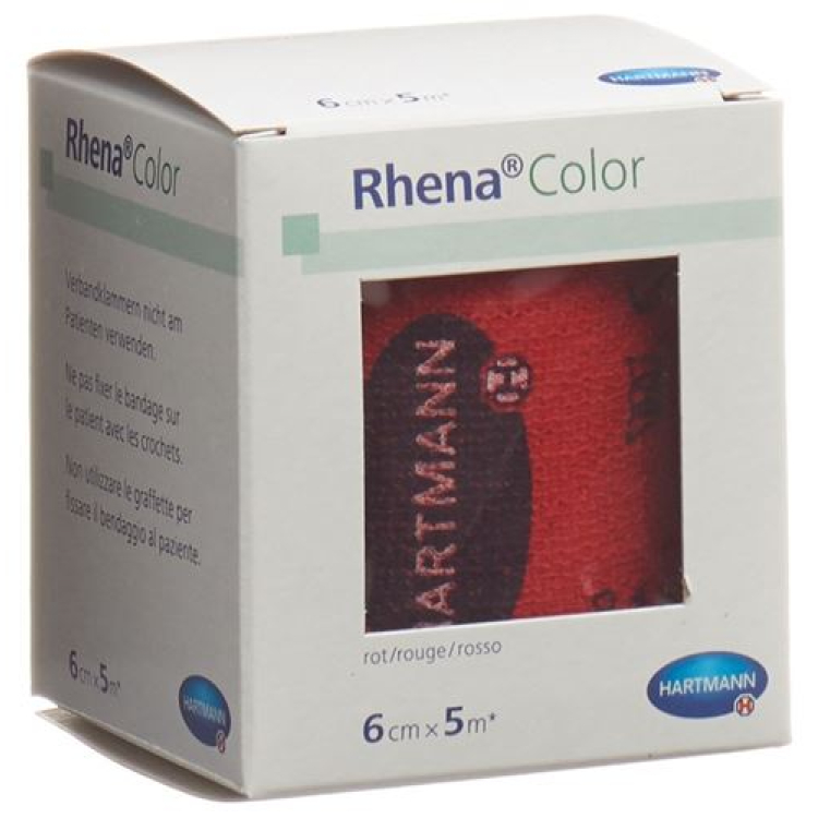 Rhena Color Elastic bandages 6cmx5m red