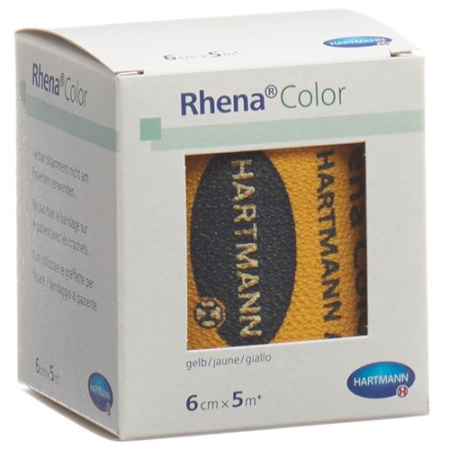 Rhena Color Elastic bandages 6cmx5m yellow