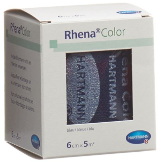 Rhena Color elastic bandages 6cmx5m blue