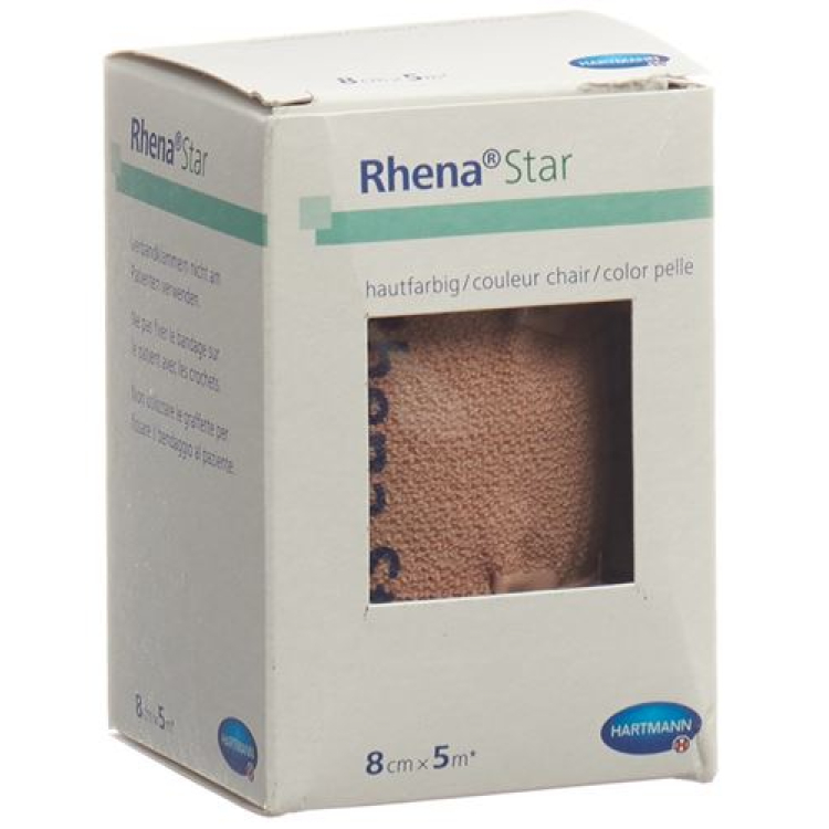 Rhena Star Elastic bandages 8cmx5m tan