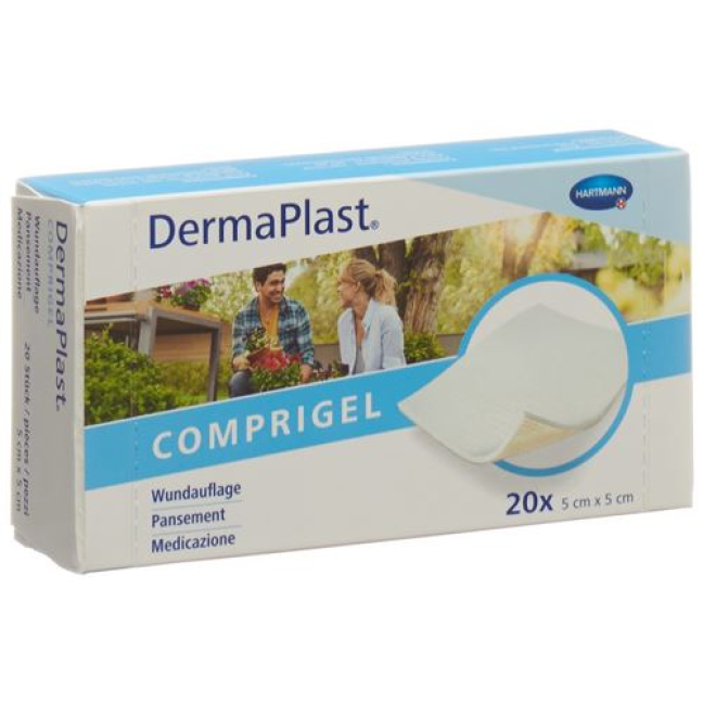 DermaPlast Comprigel 伤口敷料 5x5cm 20 件
