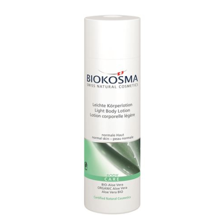 Biokosma Light Body Lotion Organic Aloe Vera 200 ml