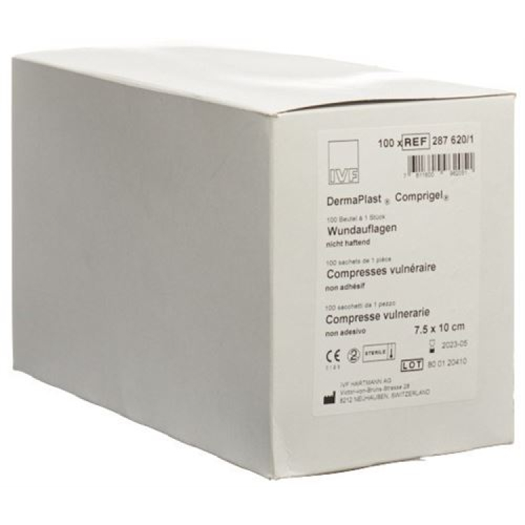 DermaPlast Comprigel sårförband 7,5x10cm steril 100 påsar