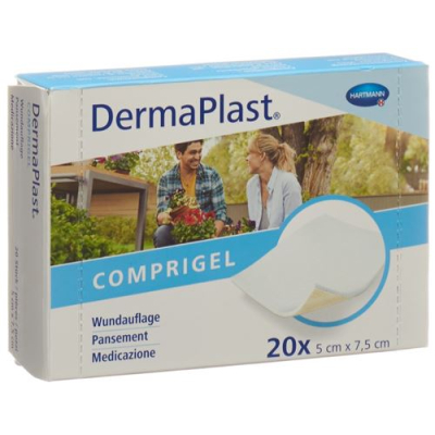 Dermaplast comprigel sårbandage 5x7,5cm 20 stk