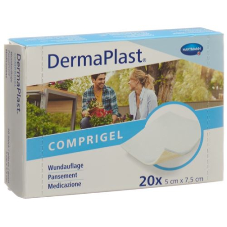 DermaPlast Comprigel opatrunek na ranę 5x7,5cm 20 szt