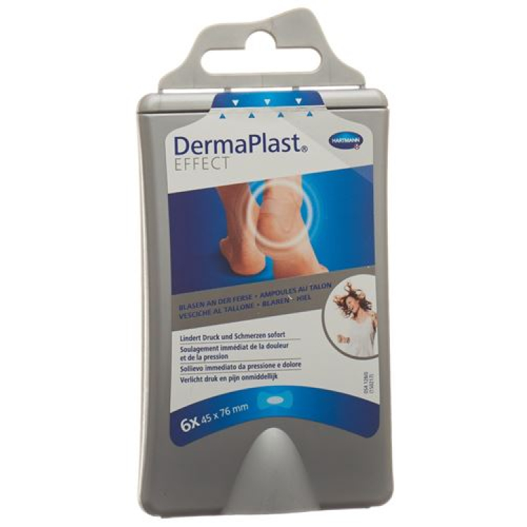 DermaPlast Effect көпіршік өкшесі 6 дана