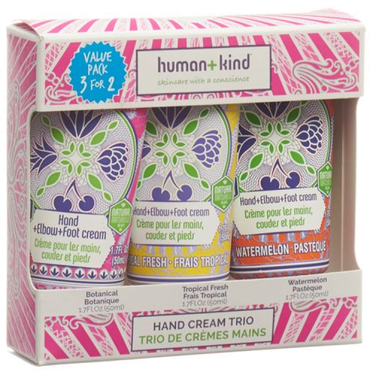 Human + Child Hand Cream Trio 50 ml