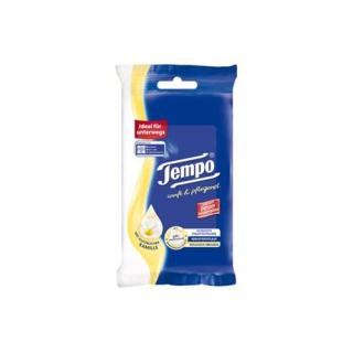 Tempo Toilet Paper Moist Gentle Caring Travel Pack 10 St