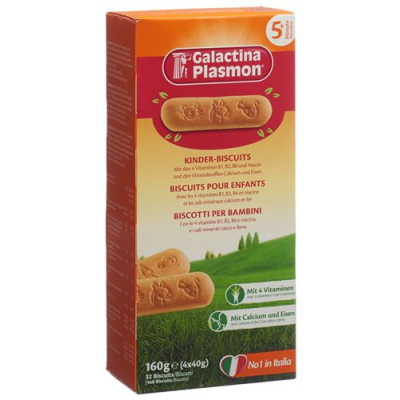 детски бисквити galactina plasmon 4 х 40 гр