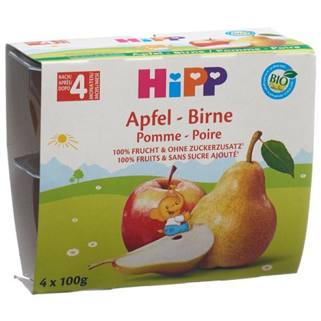 Hipp fruit break apple pear 4 x 100 g