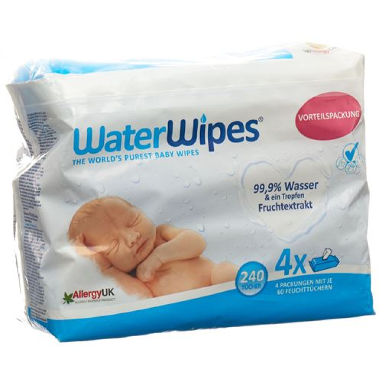 Water Wipes drėgnos servetėlės ​​240 vnt