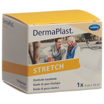 Dermaplast stretch էլաստիկ շղարշ վիրակապ 4սմx10մ սպիտակ