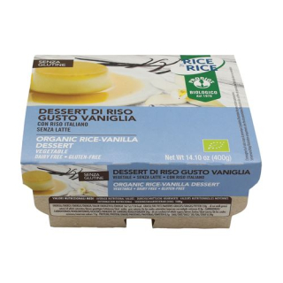 Probios Rice Dessert Vanilla Organic 4 x 100 g
