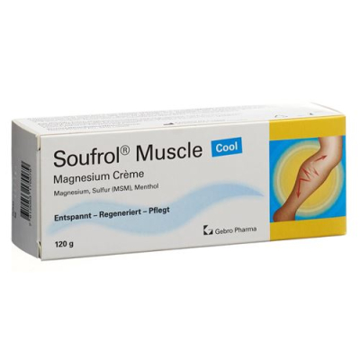 Soufrol muscle magnesium cream cool tube 120 גרם