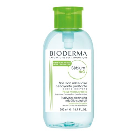 Bioderma Sebium H2O Pompe Inversée 500 мл