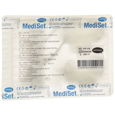 Mediset thread pulling set with thread knife