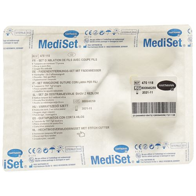 Mediset draadtrekset met draaddiameter