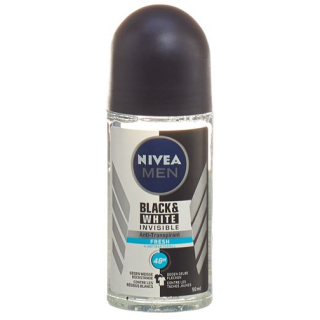 Nivea Male Invisible Black & White Fresh Roll-On Antiperspirant 50 ml