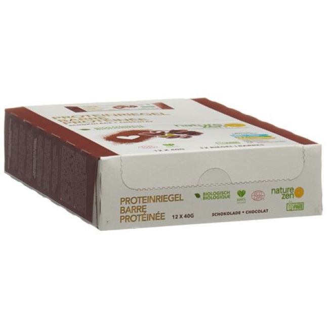 Nature Zen protein bars biologically chocolate 12 x 40 g