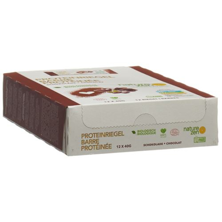 Nature Zen Proteinriegel biologisch Schokolade 12 x 40 g