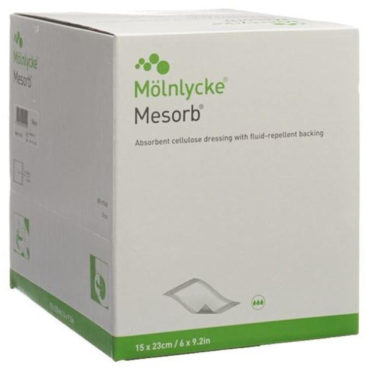 Mesorb Absorbent Pad 15x23cm Sterile 50 pcs