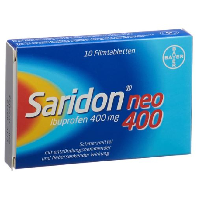 Saridon neo Filmtabl 400 毫克 10 片